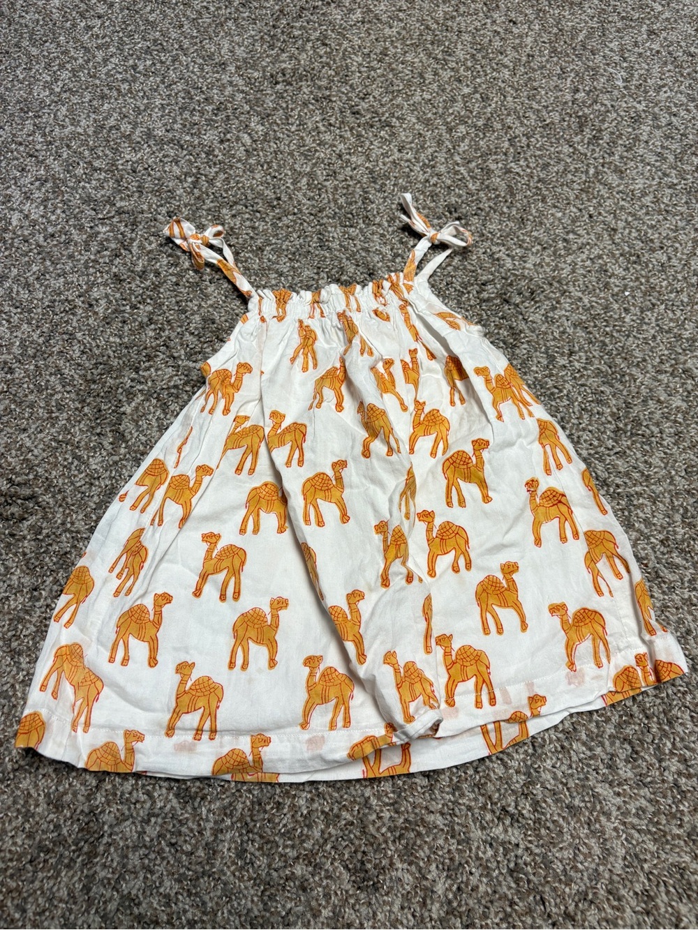 Cheeni Girl Camel Print Sundress